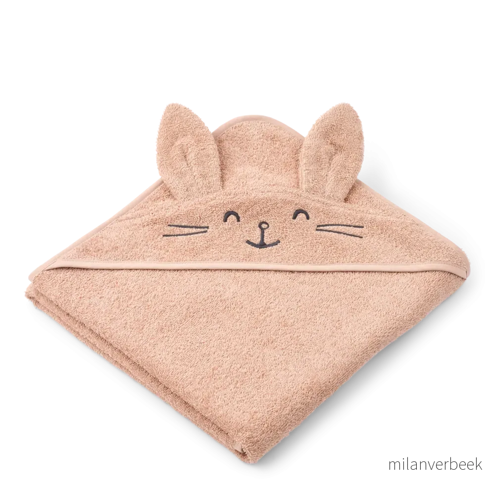 – Augusta Rabbit Hooded Towel – Pale tuscany – One size – Gratis frakt v:4996885