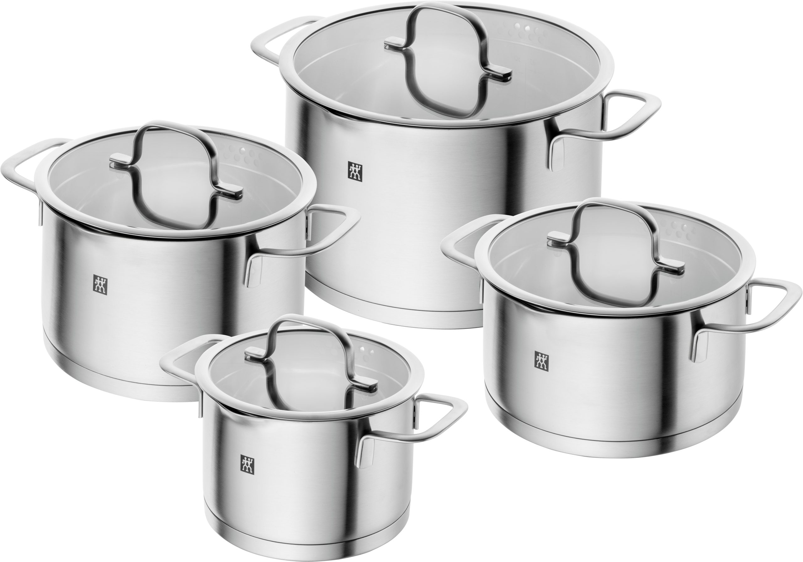 Zwilling - TrueFlow Pot Set - Stainless Steel - 4-pcs - Gratis frakt v:8813238