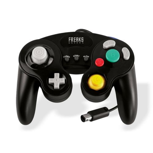 Freaks And Geeks - Wii/GC Black Controller with Turbo and Slow Motion v:3881028