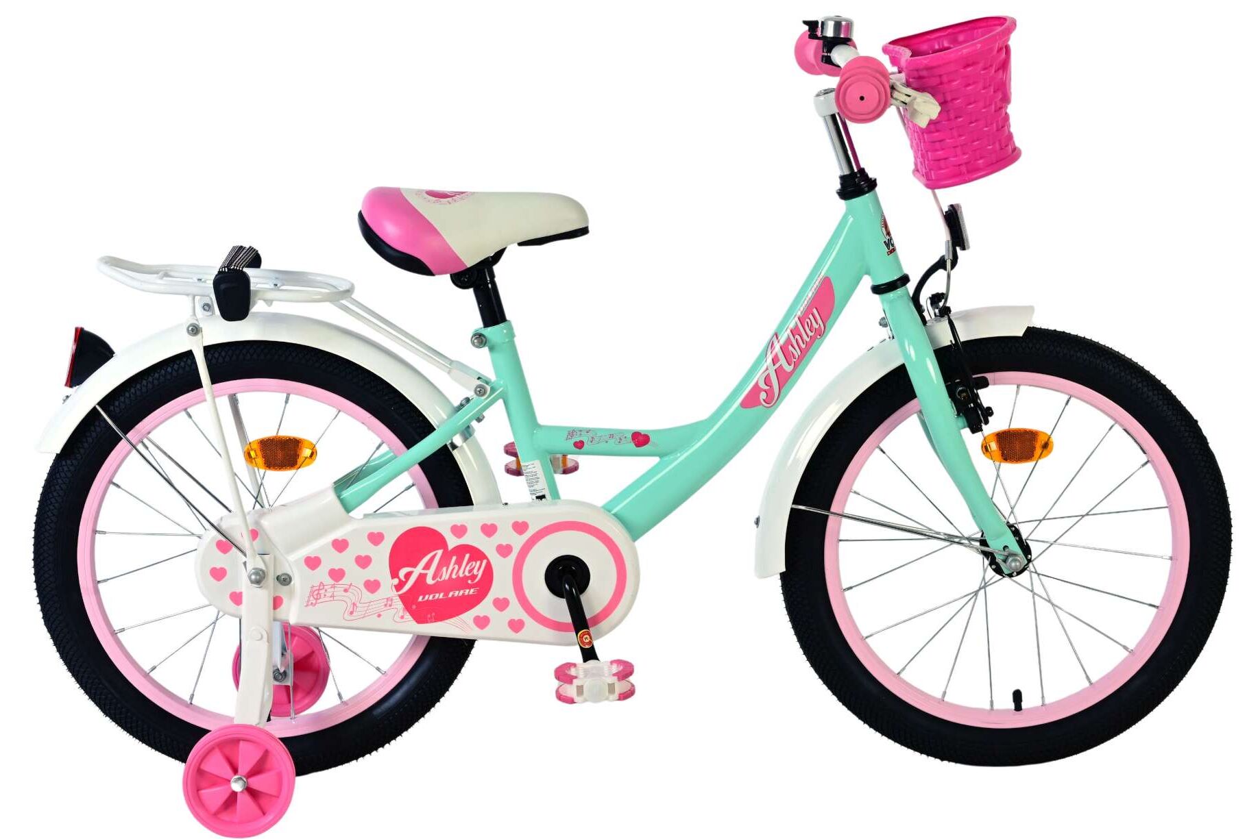 Volare – Children's Bicycle 18" – Ashley Green (51803) – Gratis frakt v:5357341