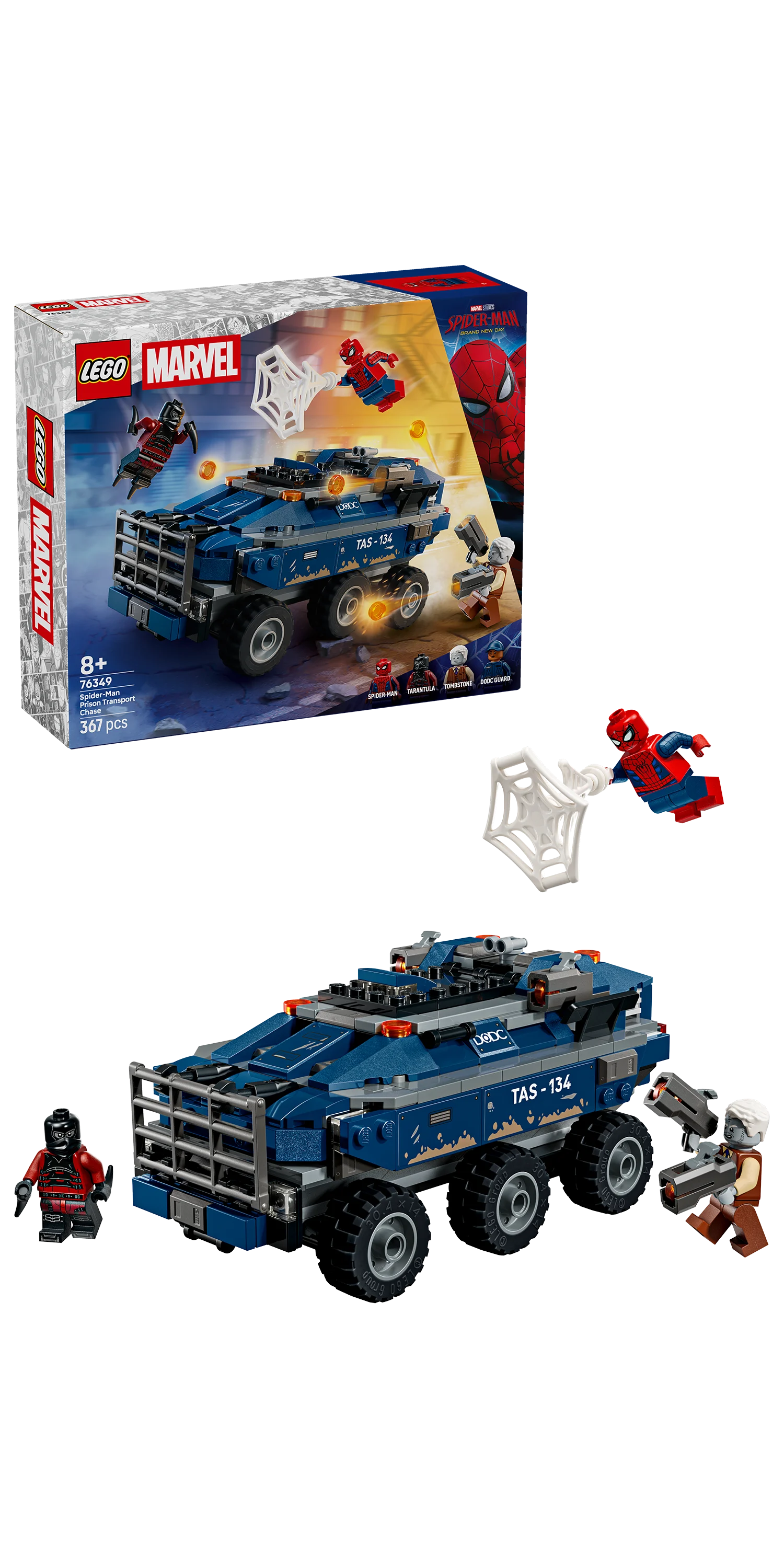 Spider-Man og fangetransporten - Gratis frakt v:2955411