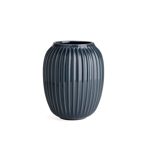 Kähler - Hammershøi Vase Medium - H20 cm - Grå - Grey - M v:5715946