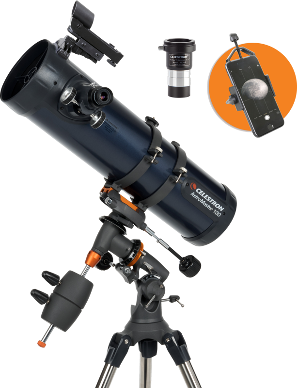Celestron - Astromaster Reflector 130EQ with phoneadapter and T2-Barlow - Gratis frakt v:6219594