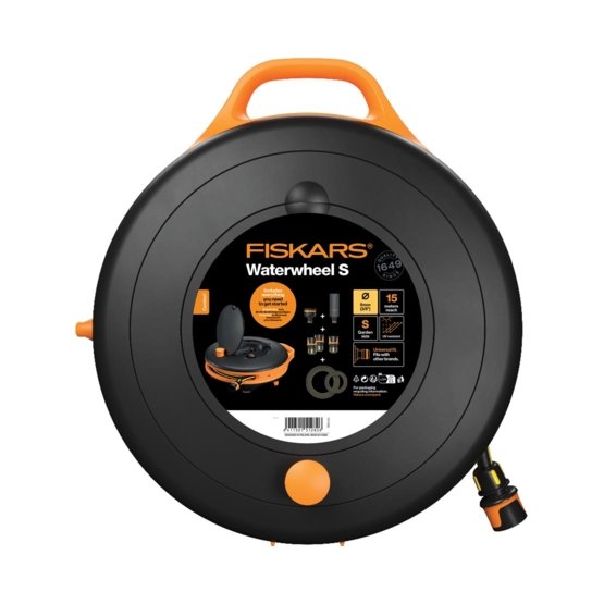 Fiskars – Comfort Waterwheel S 9mm 15m – Kompakt vanningshjul til terrasse og balkong – Gratis frakt v:7660504