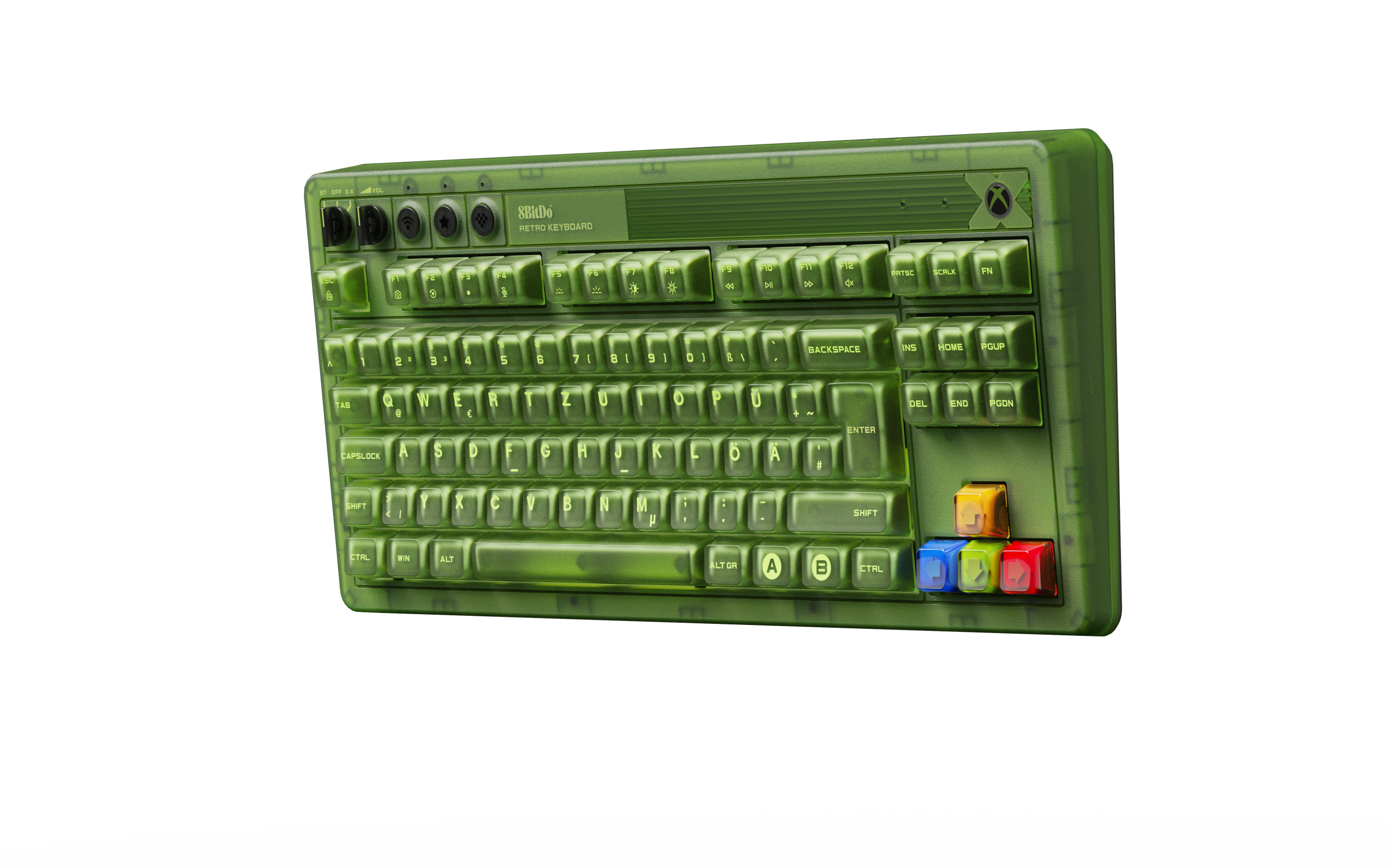 8Bitdo - Mechanical Keyboard Xbox Edition ISO (QWERTZ) - Green - Gratis frakt v:2296370