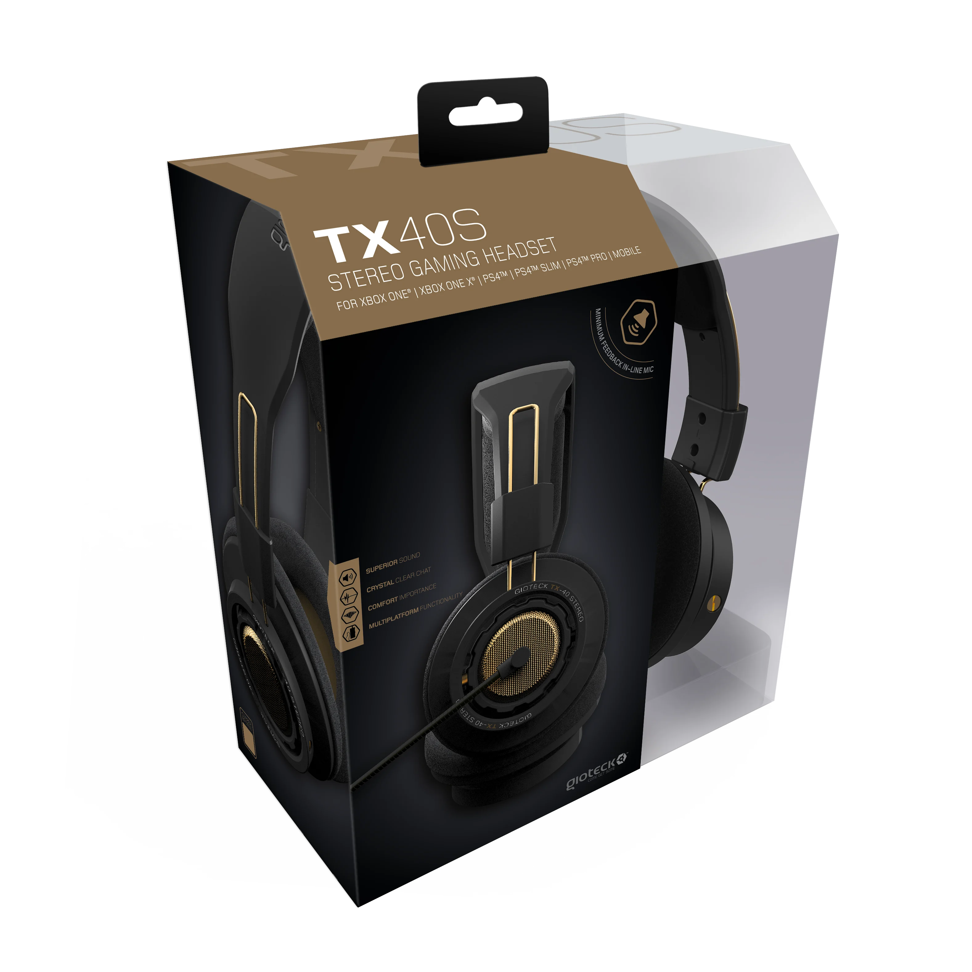 Gioteck TX-40 S Wired Stereo Gaming Headset (Black/Bronze) v:4879082