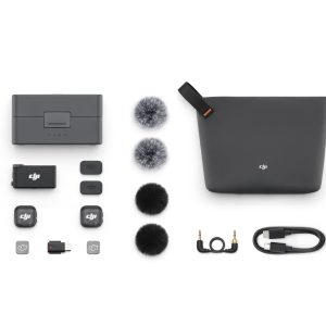 DJI – Mic 3 Trådløst Mikrofonsett (2 Sendere + 1 Mottaker + Ladeetui) – Gratis frakt v:8724981