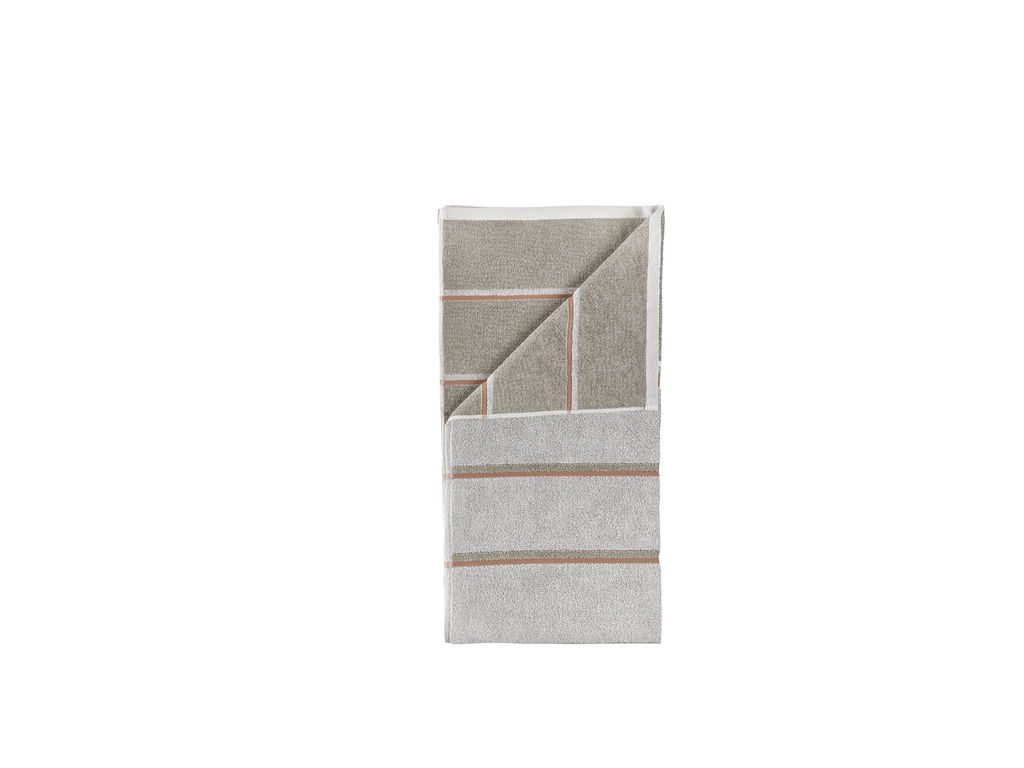 Zone Denmark – Sauna Håndkle 100x50 Cm – Lysegrå, Eukalyptus, Terrakotta - Soft Grey/Eucalyptus/Terracotta v:8424168