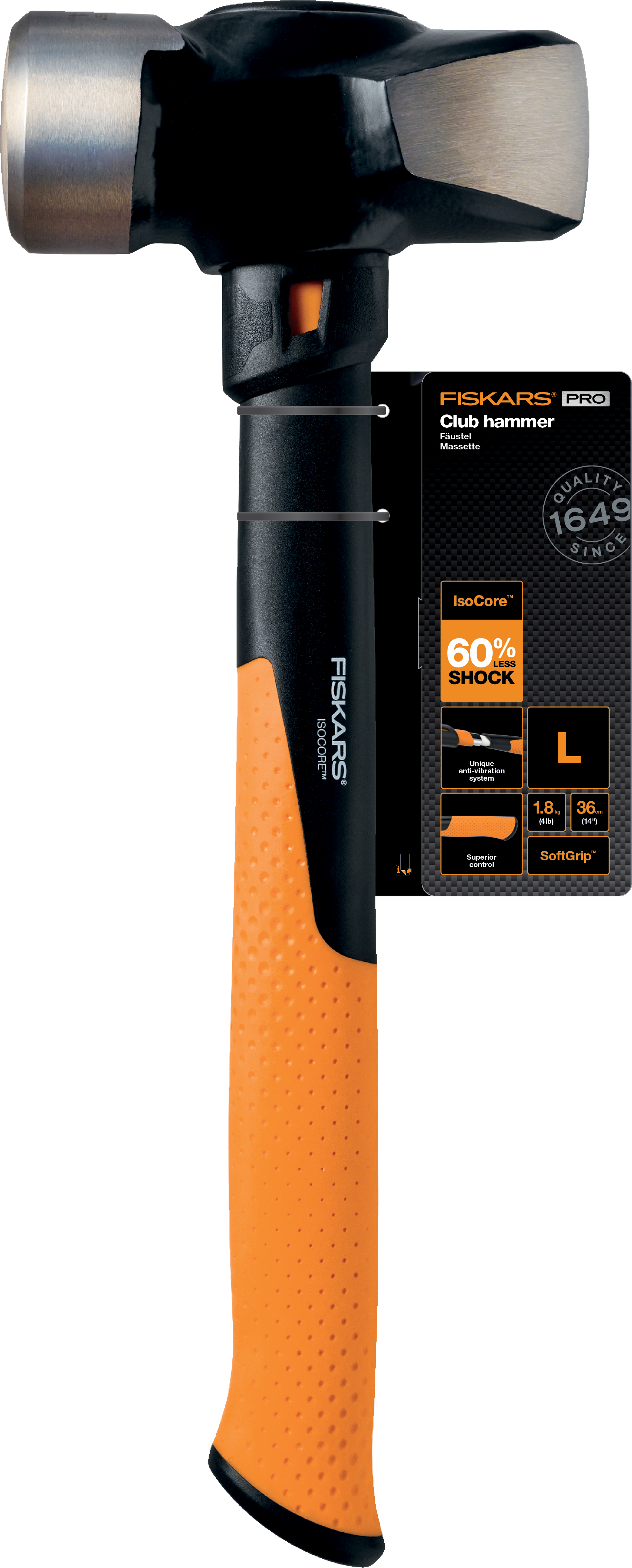 Fiskars - Club Hammer - 4 lb/11" - Gratis frakt v:7552163