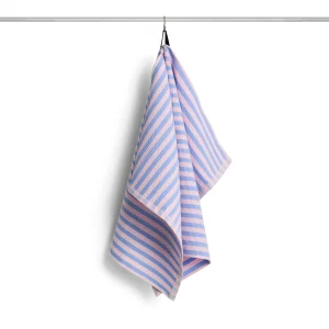 HAY – Canteen Kjøkkenhåndkle – B52 x L80 cm – Himmelblå & Lys Rosa Blokkstripe – Sky Blue & Light Pink v:5310810