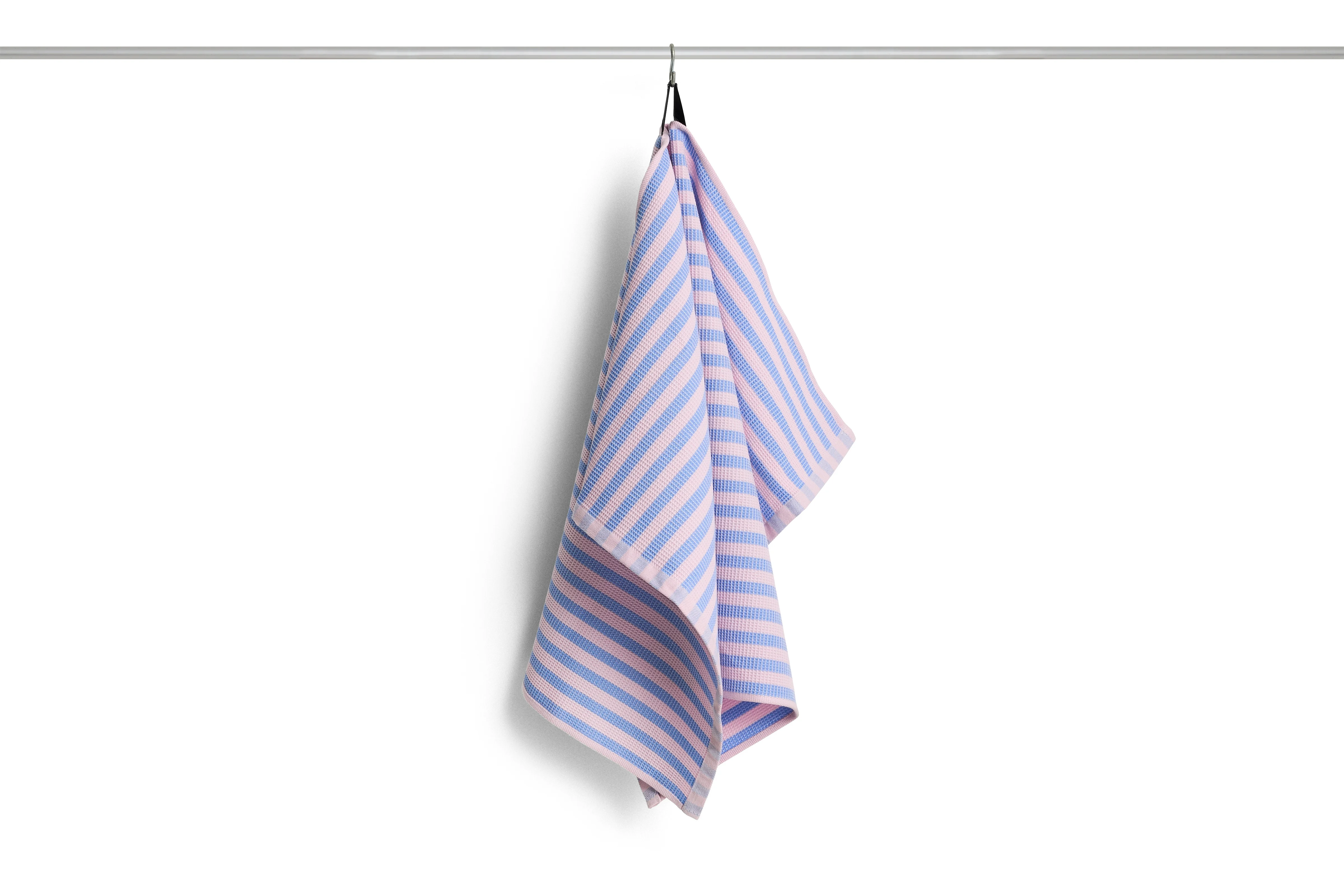 HAY - Canteen Kjøkkenhåndkle - B52 x L80 cm - Himmelblå & Lys Rosa Blokkstripe - Sky Blue & Light Pink v:5310810