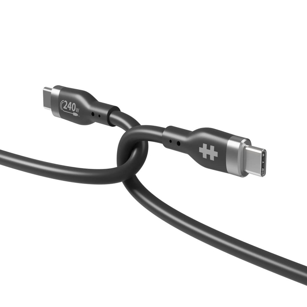 Hyper – 1M Silicone 240W USB-C Charging Cable – Black – 1.0 – Black – Svart v:7828734 Hyper – 1M Silicone 240W USB-C Charging Cable – Black – 1.0 – Black – Svart v:7828734