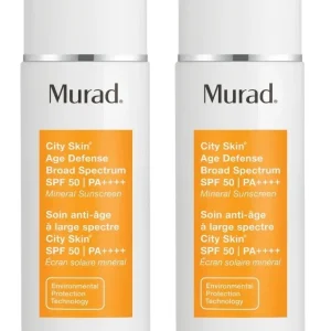 Murad – 2 x City Skin Age Defense Sunscreen SPF 50 I PA++++ 50 ml – 100 – Gratis frakt v:3575915