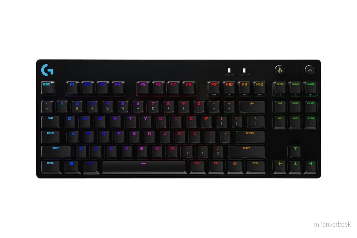 Logitech - PRO Gaming Keyboard - English (UK) - QWERTY Layout - Black - Mechanical Keyswitch - Windows, Mac OS - Gratis frakt v:1056094