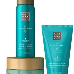 RITUALS – Karma Set: 48H Hydratg Body Cream 70 ml + Foaming Showergel 50 ml + Softening Body Scrub 125 G – Giftset v:9007175 RITUALS – Karma Set: 48H Hydratg Body Cream 70 ml + Foaming Showergel 50 ml + Softening Body Scrub 125 G – Giftset v:9007175