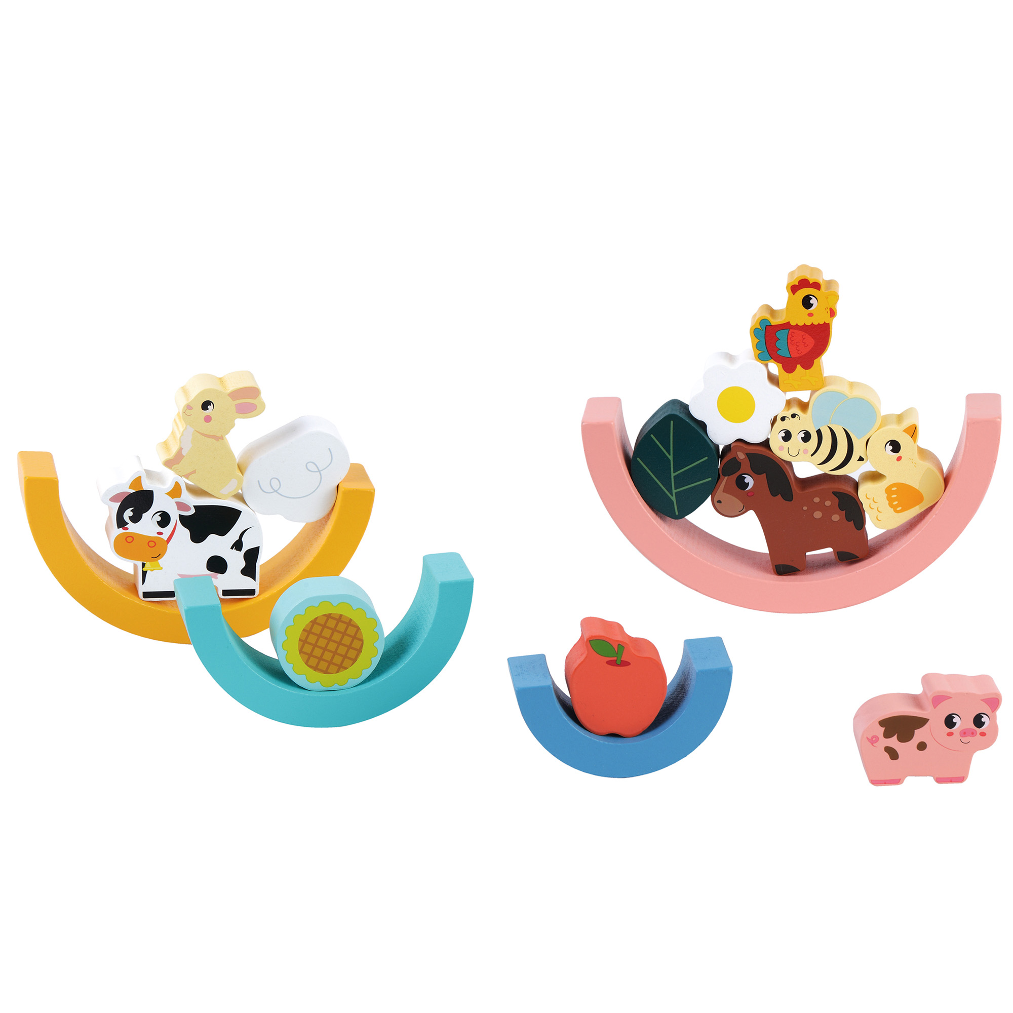 Kinder and Kids – Byggeklosser, Regnbue og figurer (sett) v:9390758