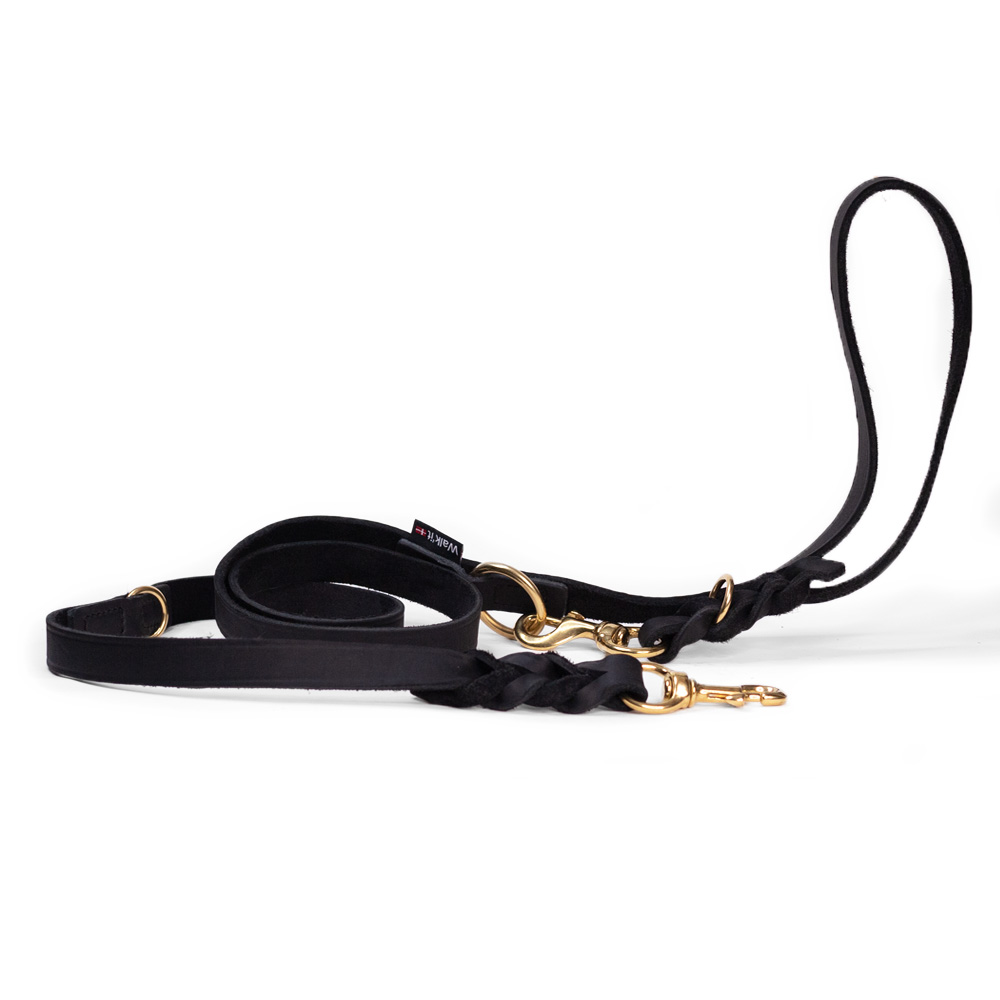 WalkFit - Tracking Leash - Black - 220cm L - Gratis frakt v:1590427