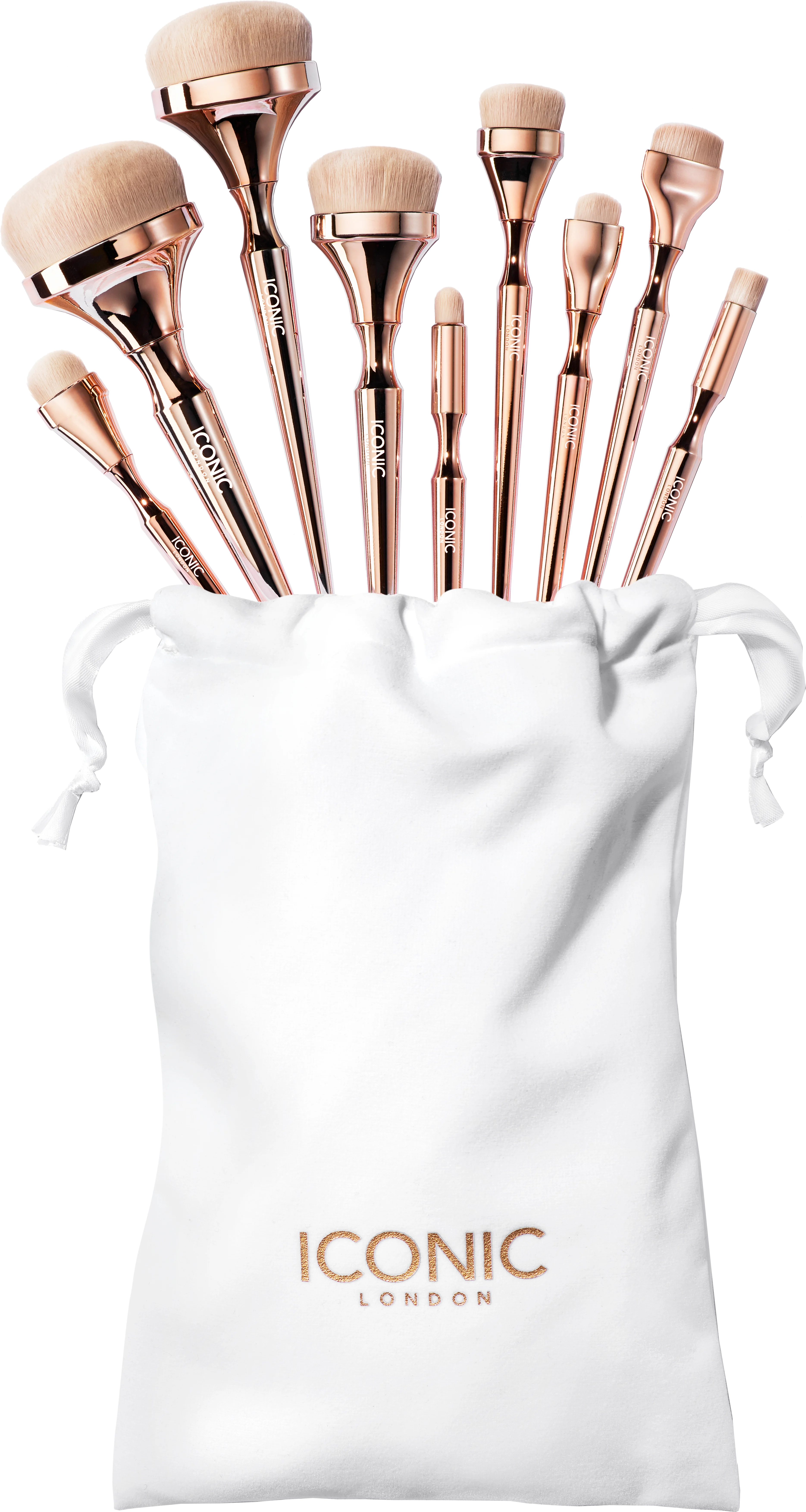 ICONIC LONDON - Makeup Brush Kit - HD Blend Complete Set - Gratis frakt v:3515700