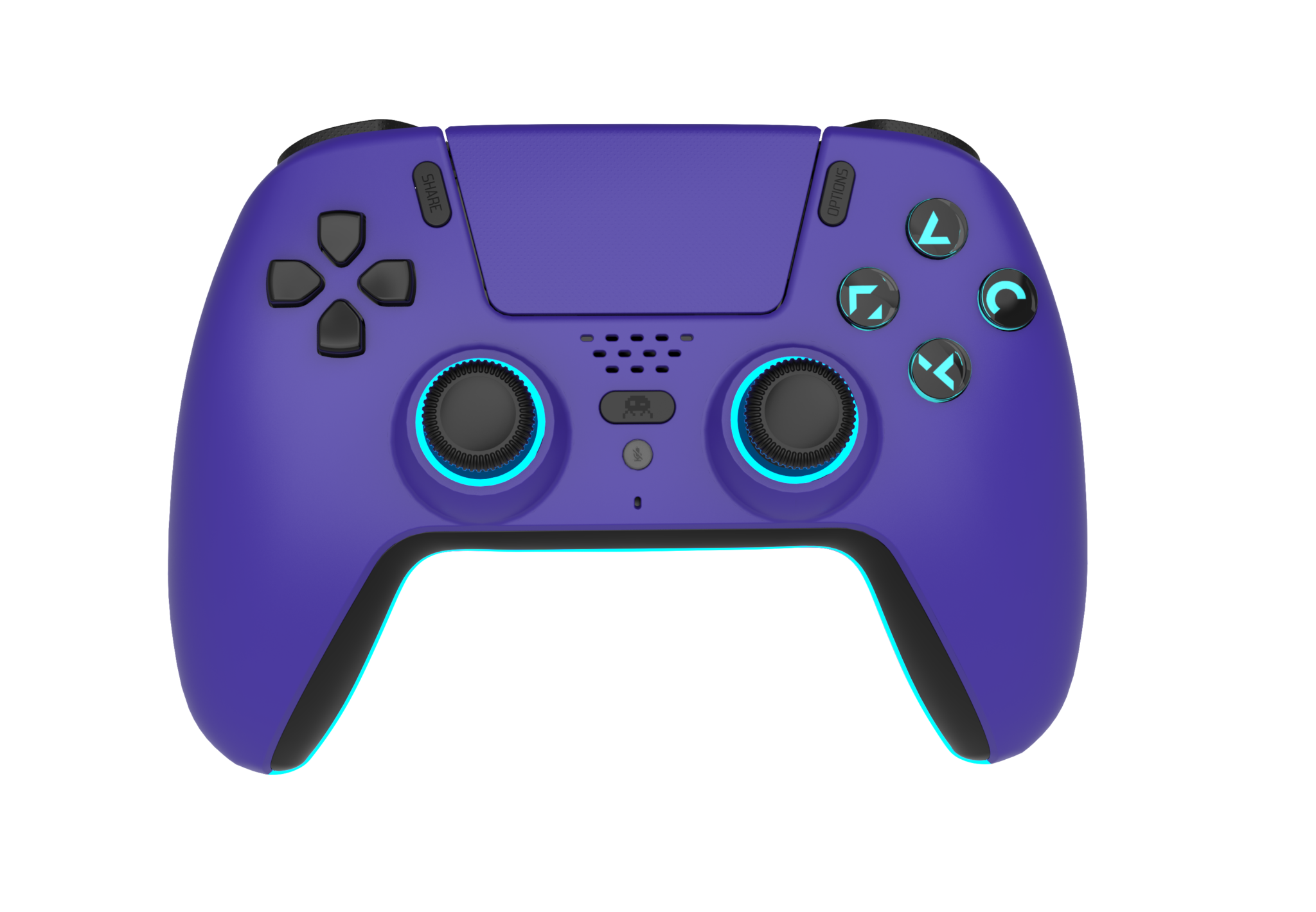 Freaks And Geeks - Wireless Bluetooth Controller for PS5- LED - Purple - Gratis frakt v:5825709
