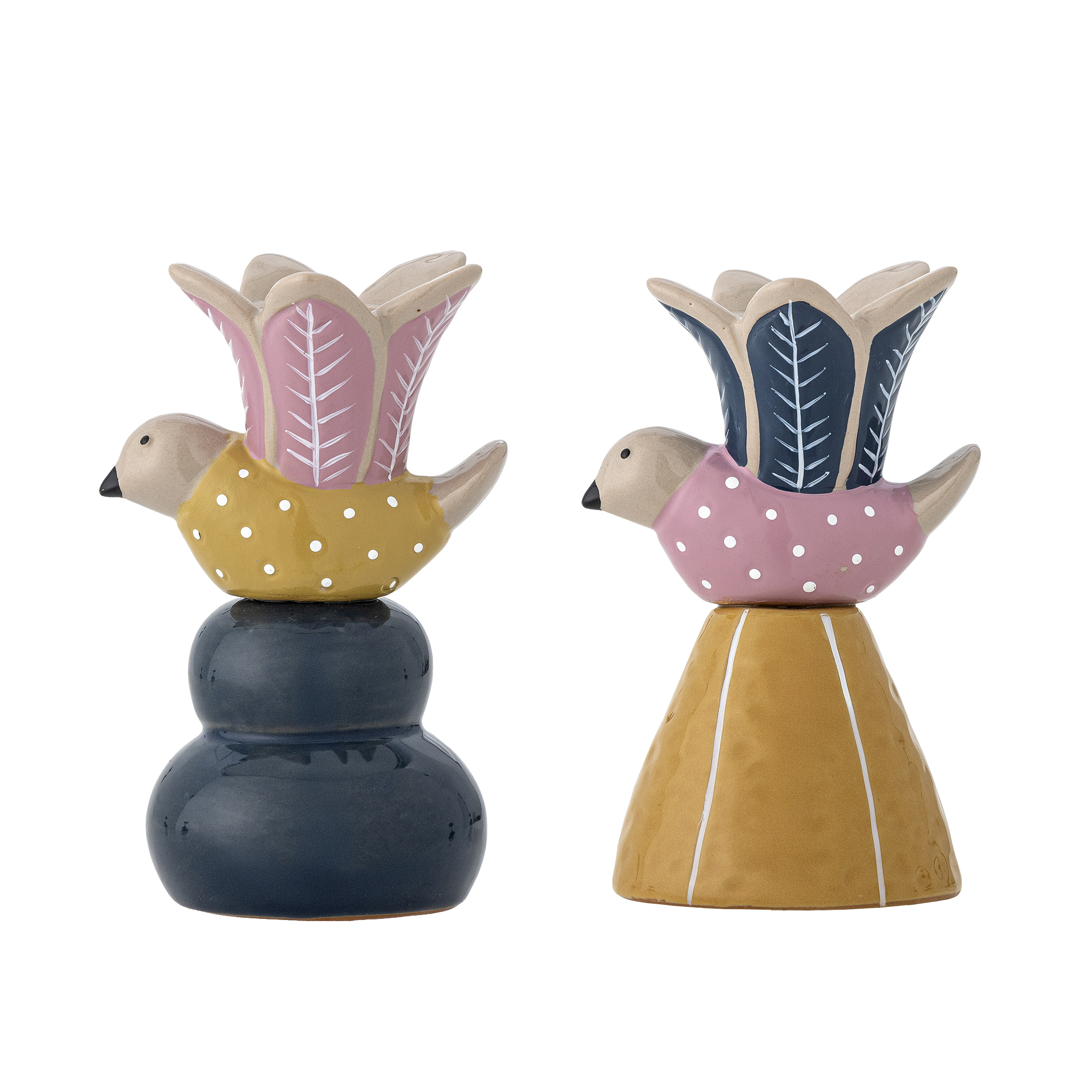 Bloomingville – Swift Candle Holder – Multi – Stoneware – Gratis frakt v:1467192