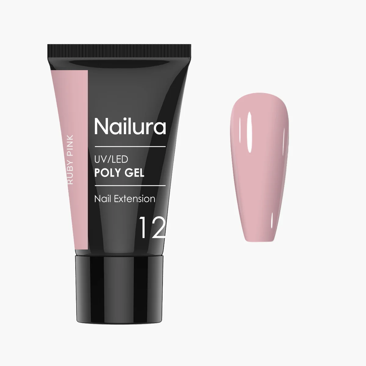Nailura - Poly Gel 12 - Ruby Pink - 30 ml - Ruby Pink v:7105199