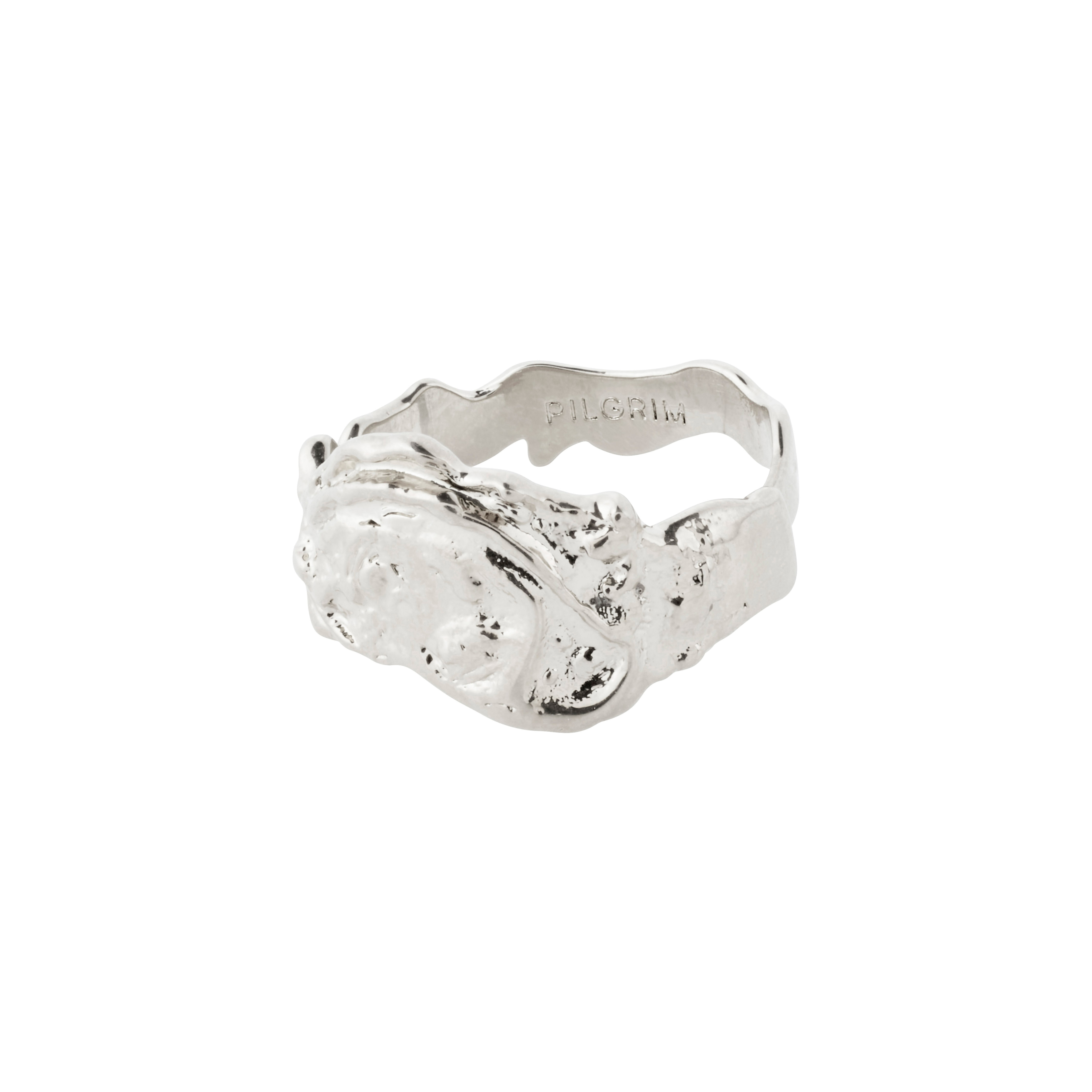 PILGRIM – Blossom Organic Shaped Ring – Silver Plated – Adjustable Size v:8021573 PILGRIM – Blossom Organic Shaped Ring – Silver Plated – Adjustable Size v:8021573