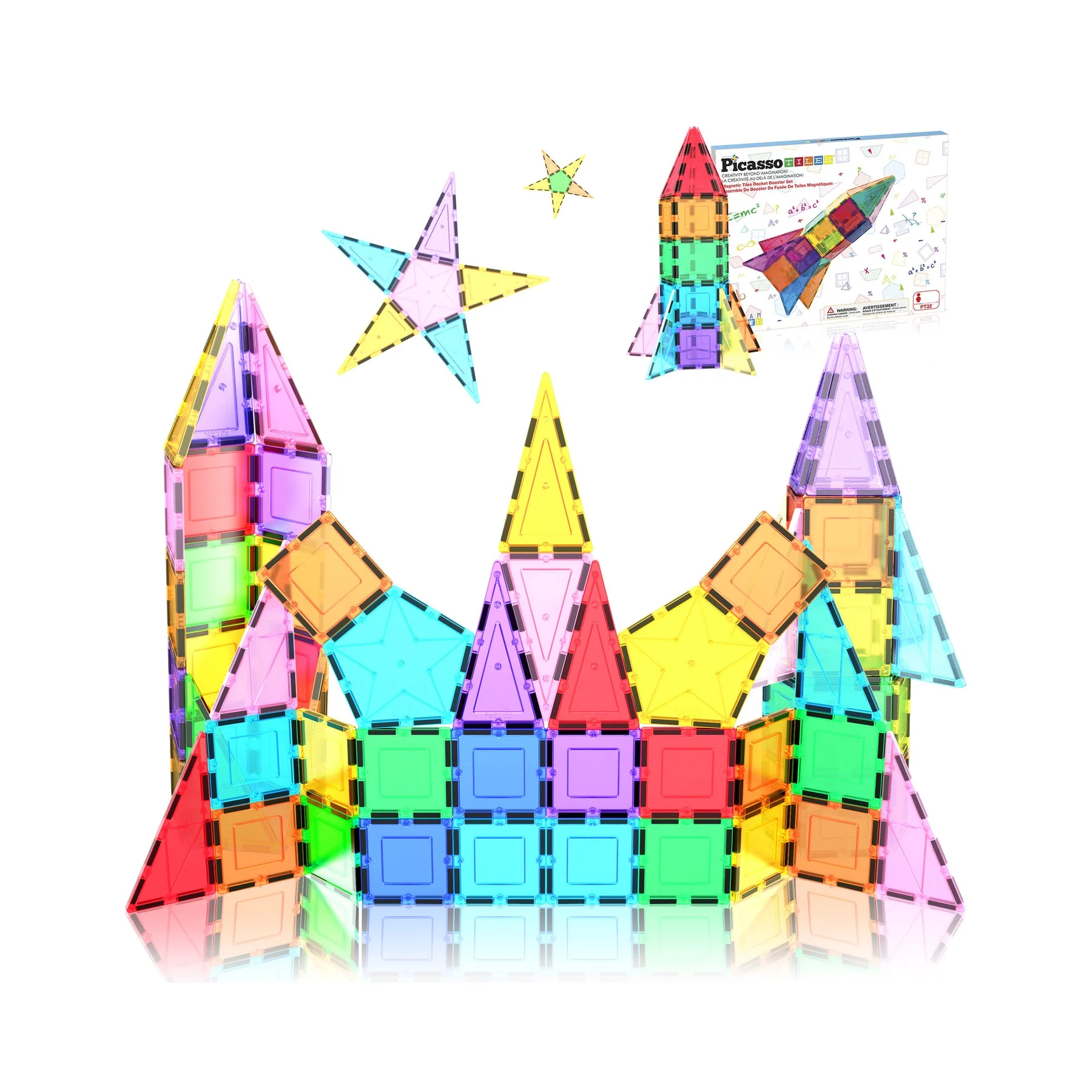 Picasso Tiles - Rocket Booster Set (32 pcs) (PT32) v:1874509