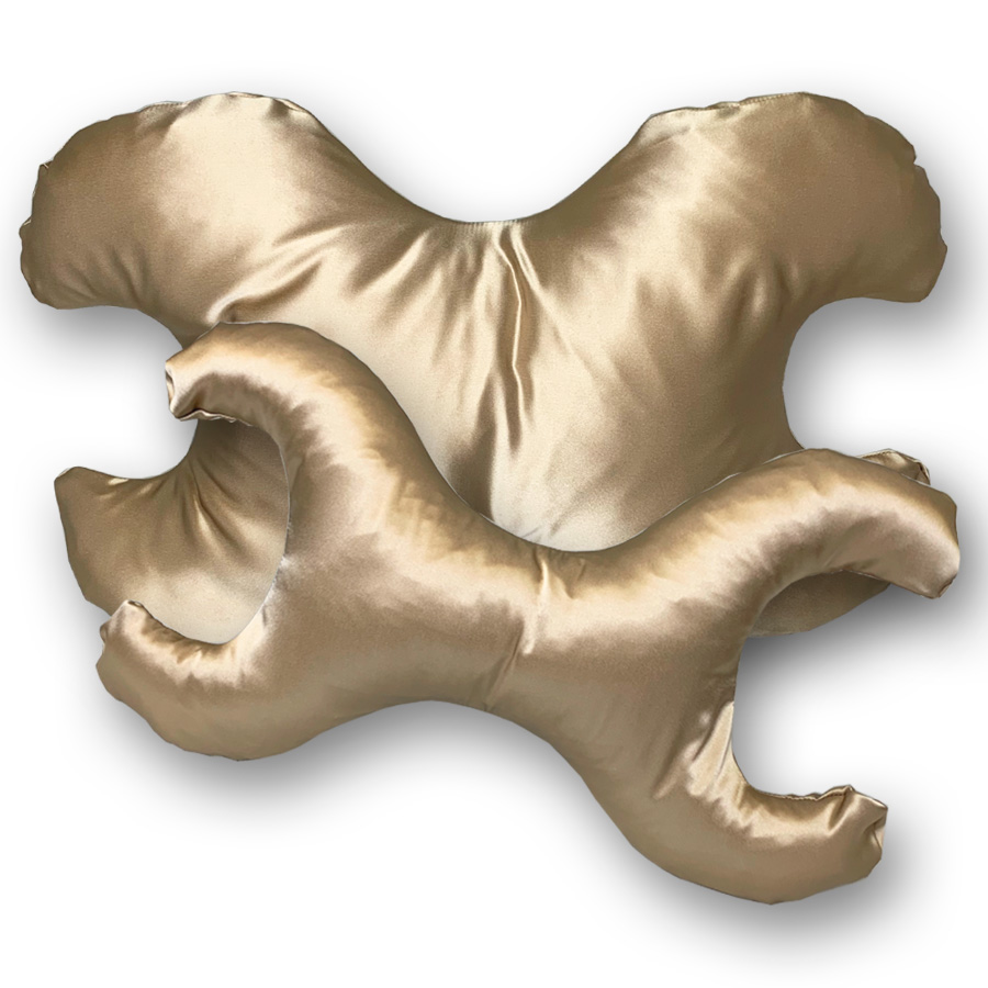 Save My Face – Set large and small pillow with 100% silk cover Bronze – Bronze – Gratis frakt v:7397950 Save My Face – Set large and small pillow with 100% silk cover Bronze – Bronze – Gratis frakt v:7397950