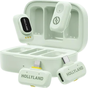 Hollyland – LARK A1 Microphones, with USB-C+ Lightning – Mint Green – Gratis frakt v:1725828 Hollyland – LARK A1 Microphones, with USB-C+ Lightning – Mint Green – Gratis frakt v:1725828