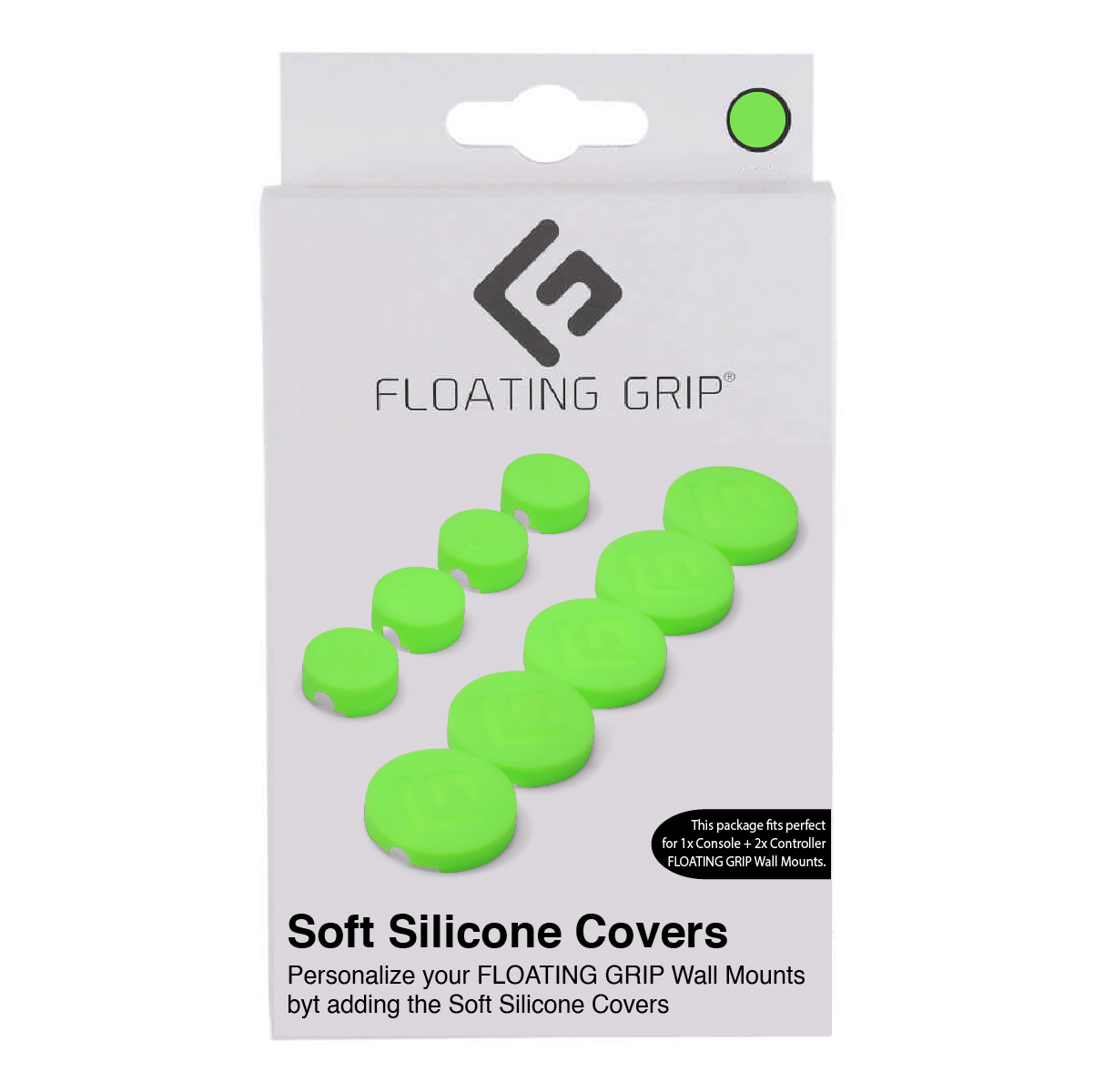 Floating Grip Wall Mount Covers (Green) – Green – Grønn v:2560829 Floating Grip Wall Mount Covers (Green) – Green – Grønn v:2560829