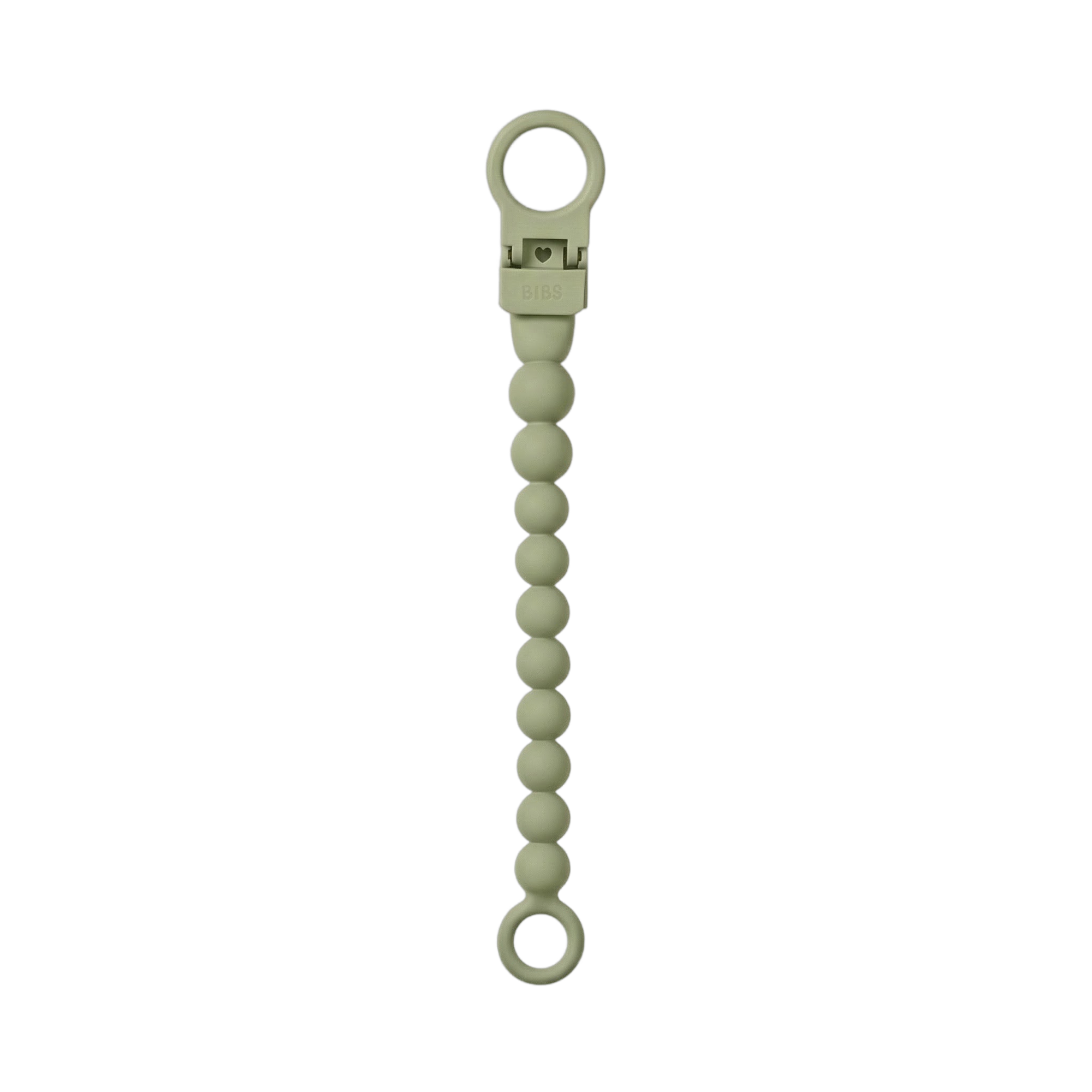 BIBS - Pacifier Clip Beaded - Sage - Onesize v:9588255