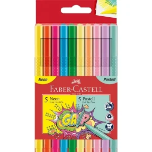 Faber-Castell – Grip Colour Marker – Neon & Pastel set of 10 (155312) v:6384556