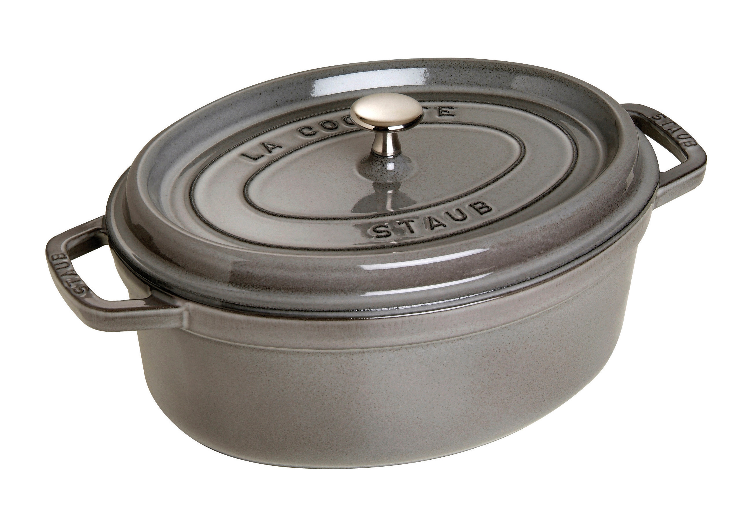 Staub - Cocotte - Graphite-grey - 27 cm - Gratis frakt v:6479761