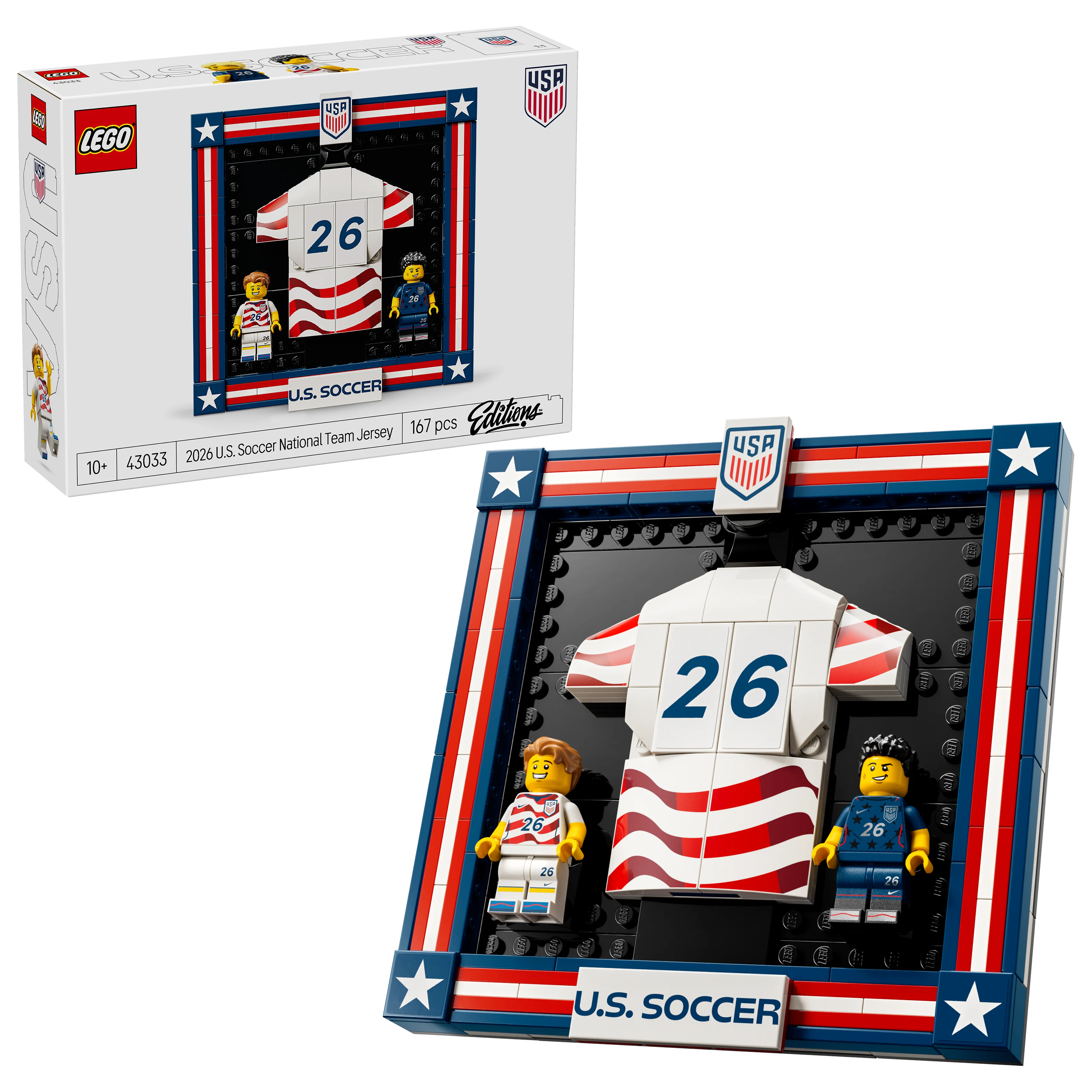 LEGO - Editions Football - Det amerikanske fotballandslagets trøye 2026 (43033) v:1774309
