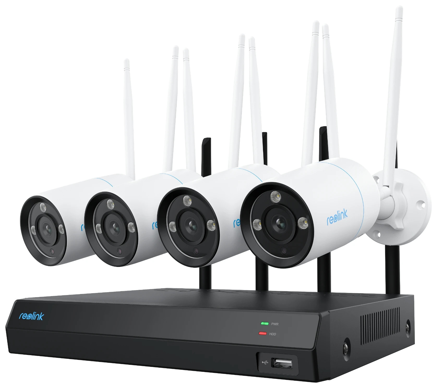 Reolink – NVS12-8MB4W (RLK12-800WB4) 4K NVR Kamera System – Hvit - Gratis frakt v:7055067