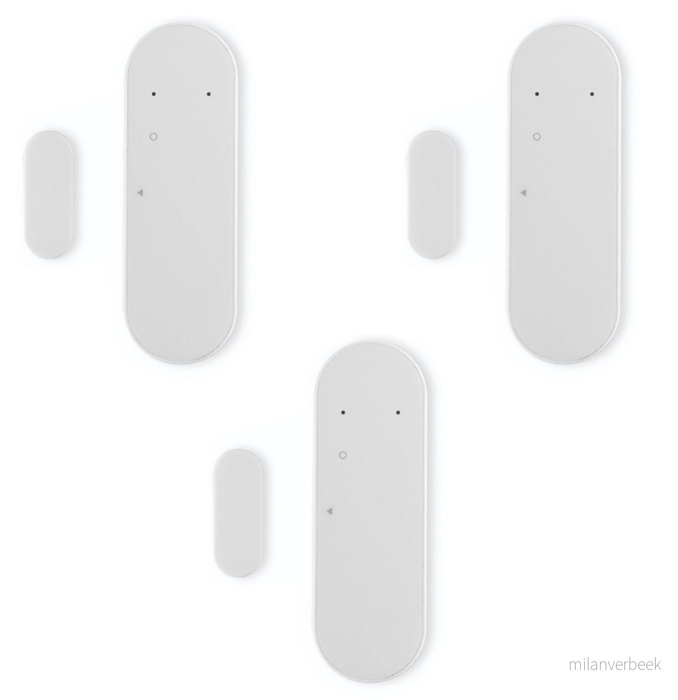 Frient Entry Sensor 2 Pro – 3-pk Dør- og Vindussensorer - Gratis frakt v:6591516