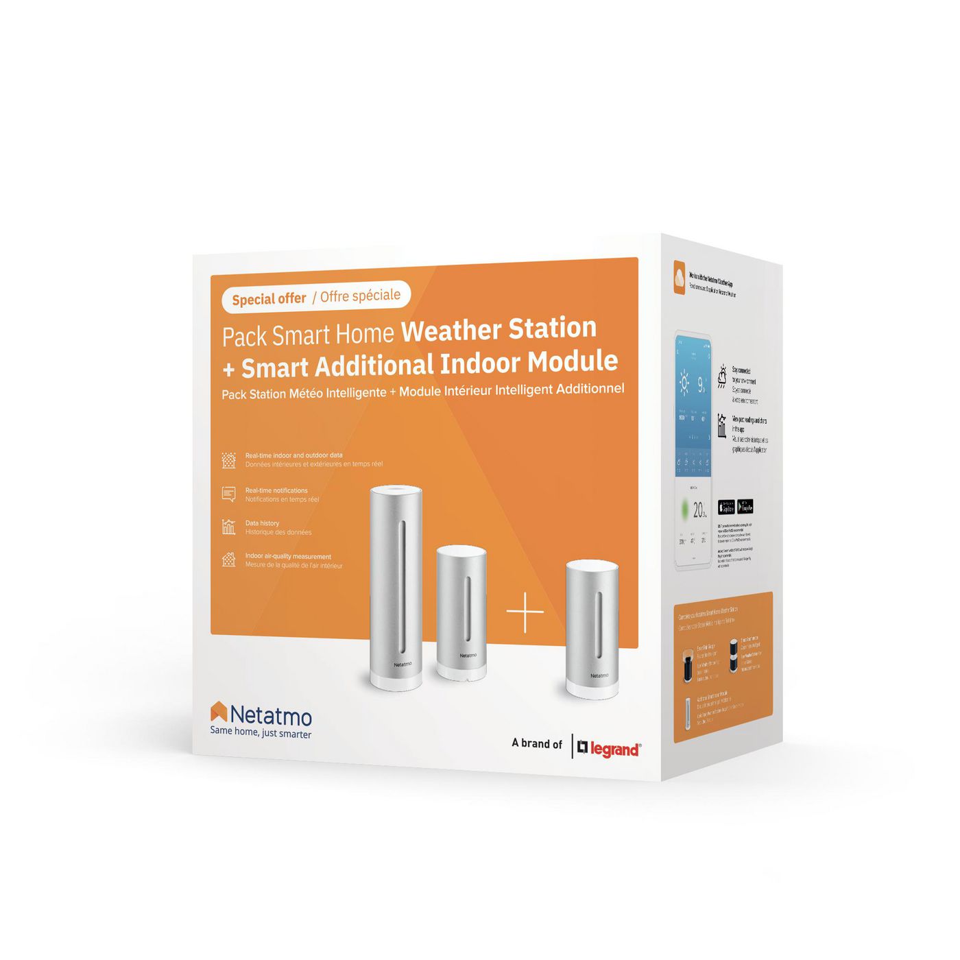 Netatmo – Værstasjon & Innendørsmodulpakke – Gratis frakt v:9316279 Netatmo – Værstasjon & Innendørsmodulpakke – Gratis frakt v:9316279