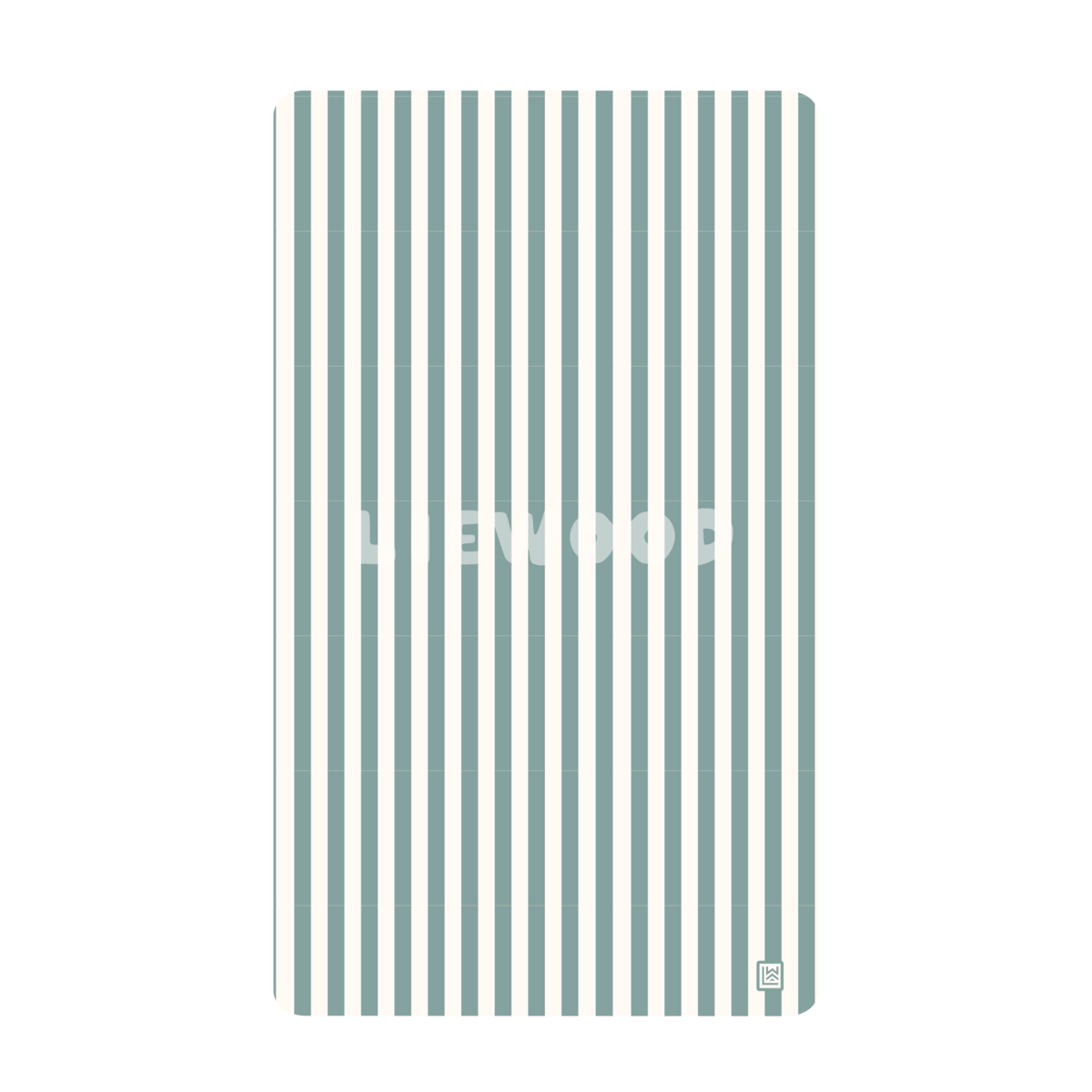 – Summer Beach Towel – Peppermint / creme de la creme – One size – Gratis frakt v:4823245