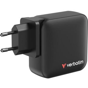 Verbatim – Mini GaN Charger 165W 4 Port US plug with EU and UK adaptors – Gratis frakt v:7897925 Verbatim – Mini GaN Charger 165W 4 Port US plug with EU and UK adaptors – Gratis frakt v:7897925