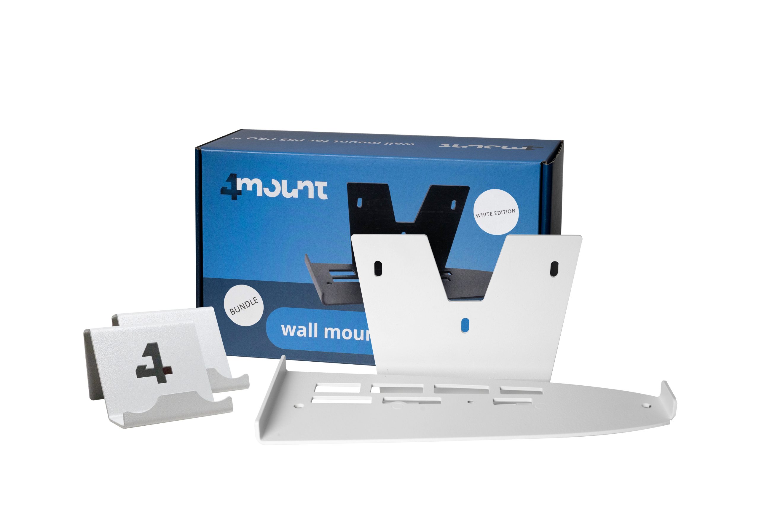 4Mount - Wall Mount for PS5 Pro - Bundle - White - PlayStation 5 - Nordisk - Pro - Gratis frakt v:1055643
