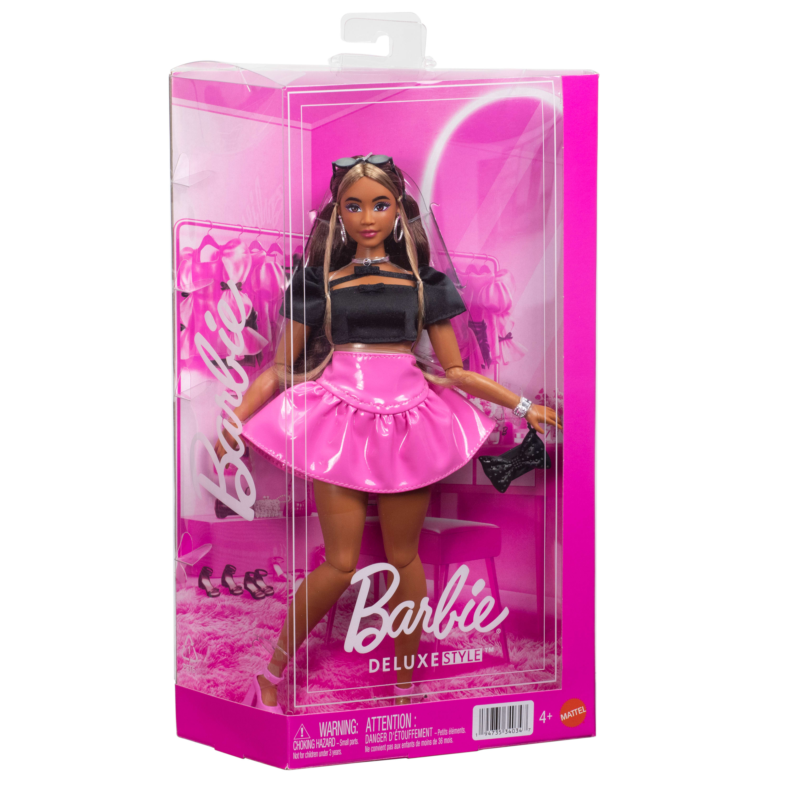 Barbie - Deluxe Style Black Top and Pink Skirt (JJN74) v:8805517