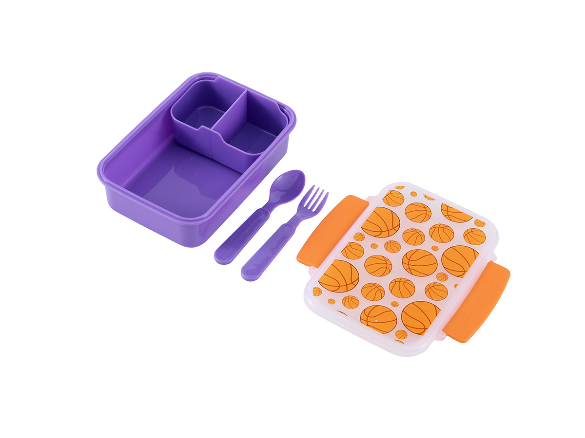 iTotal – Lunch Box with Cutlery – Basketball (ID2024) v:4088609