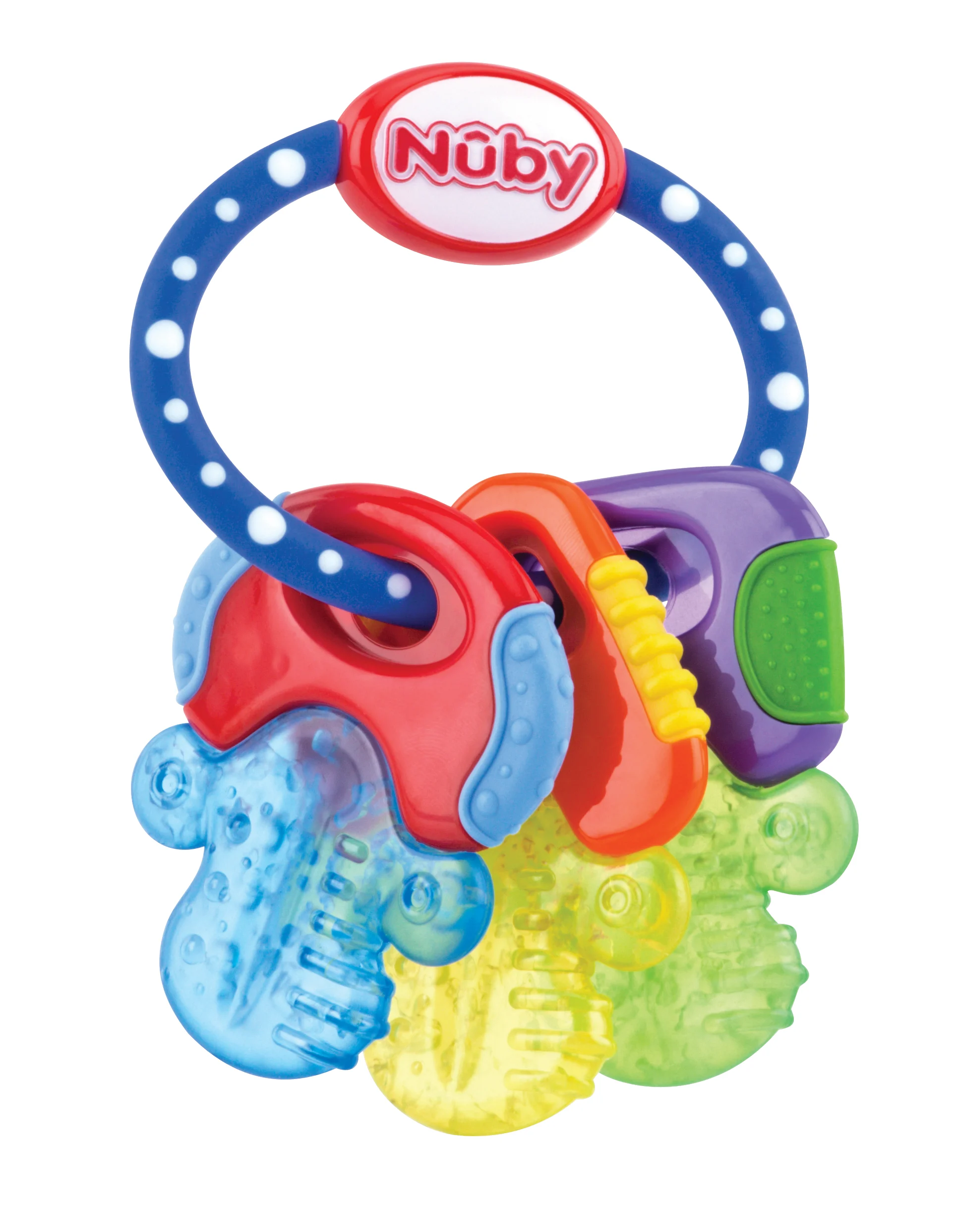 Nuby - Teether IcyBite Keys - 3m+Blue/Yellow/Green (708013) v:9492867