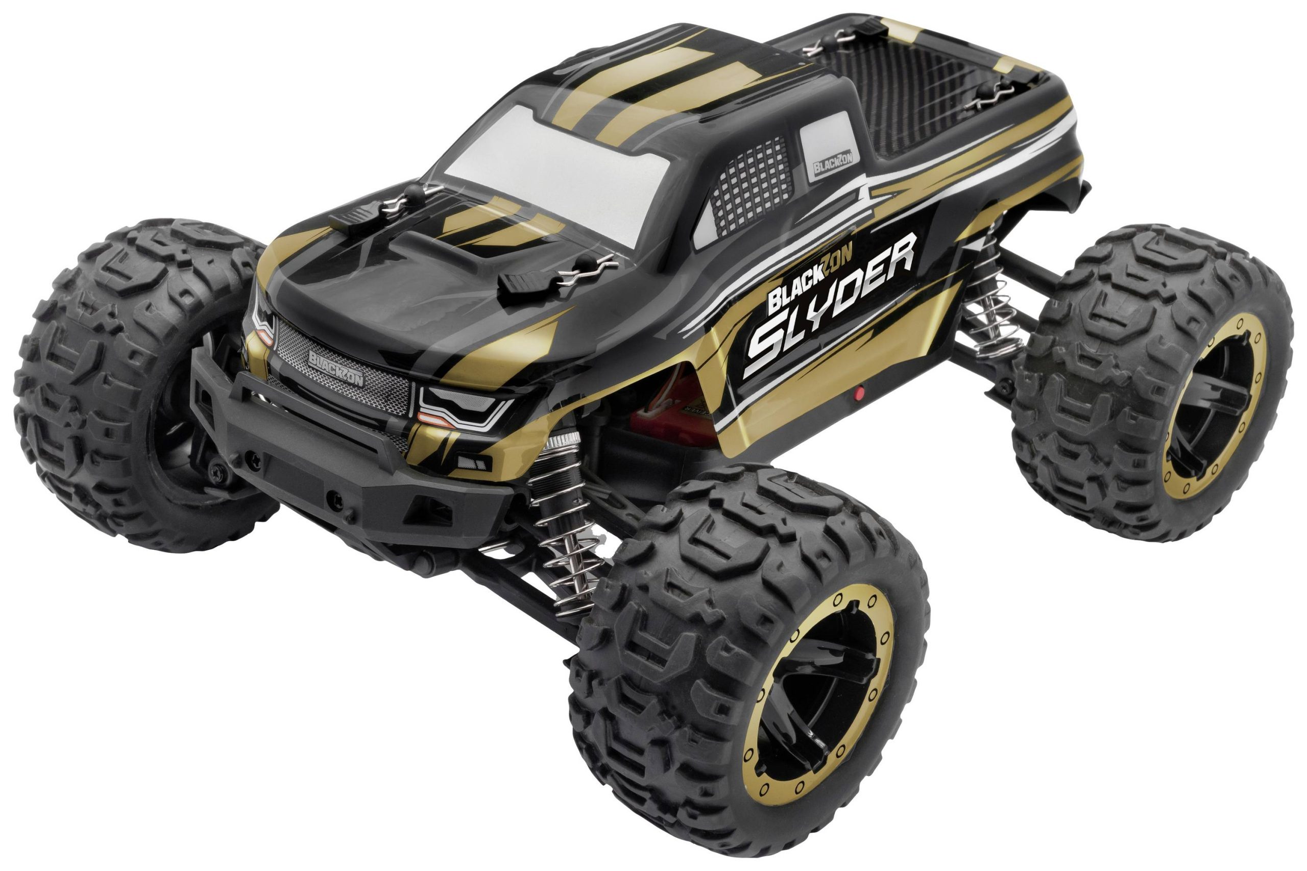 BLACKZON - Slyder MT 1/16 4WD Electric Monster Truck - Gold (540101) - Gratis frakt v:7093204
