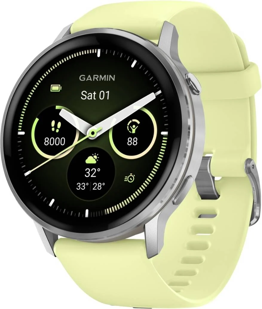 Garmin - Venu 4 45mm - gray/silver lemon - 45mm - gray/silver Lemon - Gratis frakt v:3705896