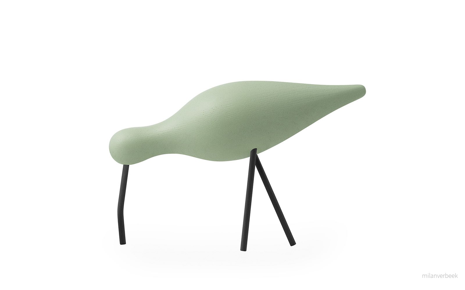 Normann Copenhagen - Shorebird - Large - Støvete Grønn/Sort v:9900360
