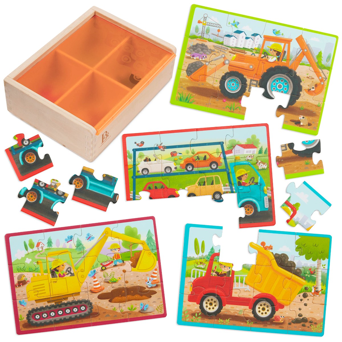 B Toys – B Puzzle Construction Vehicles (702205) v:1205189