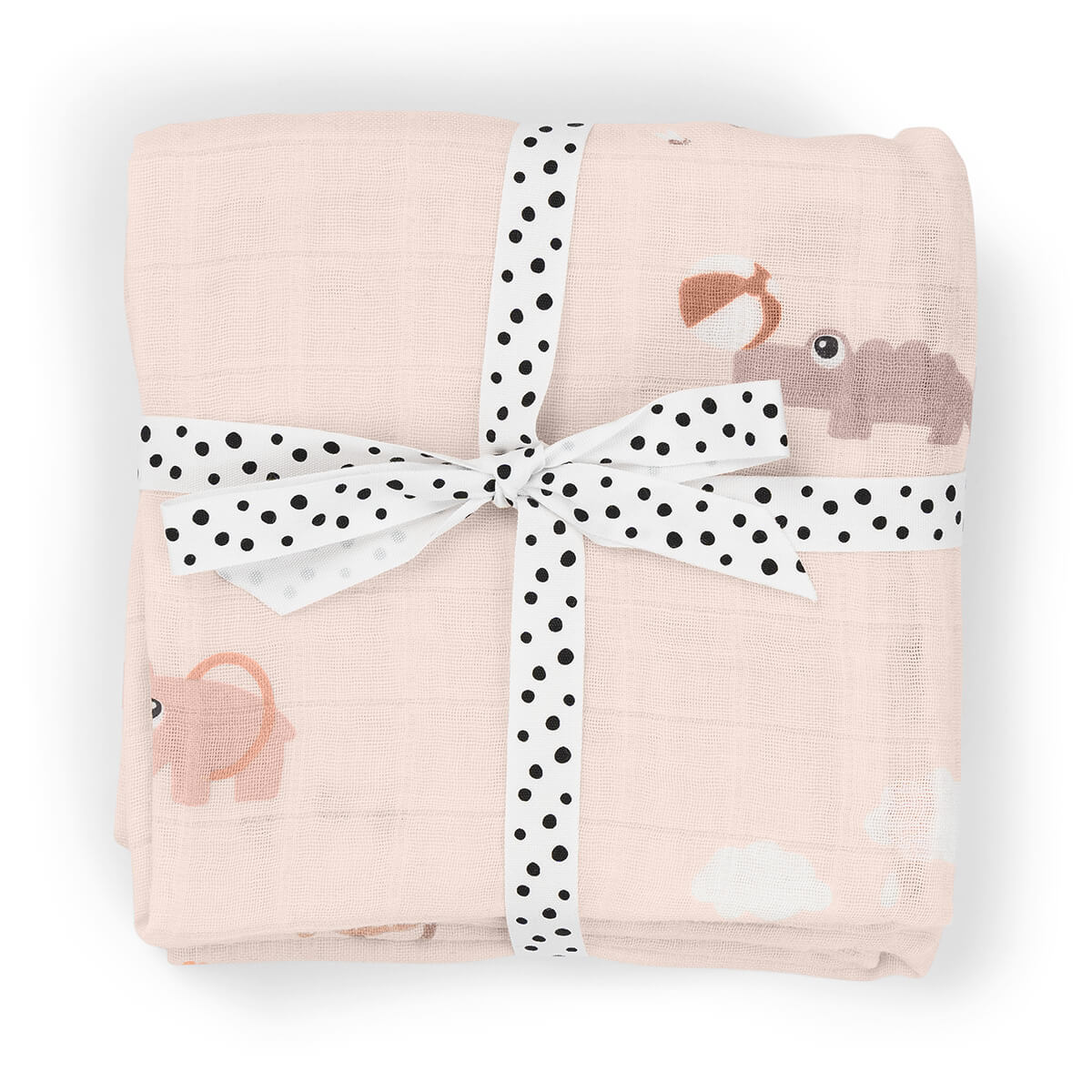Done by Deer - Burp Cloth 2-pack - Playground Powder - 65 x 65 cm v:4110007