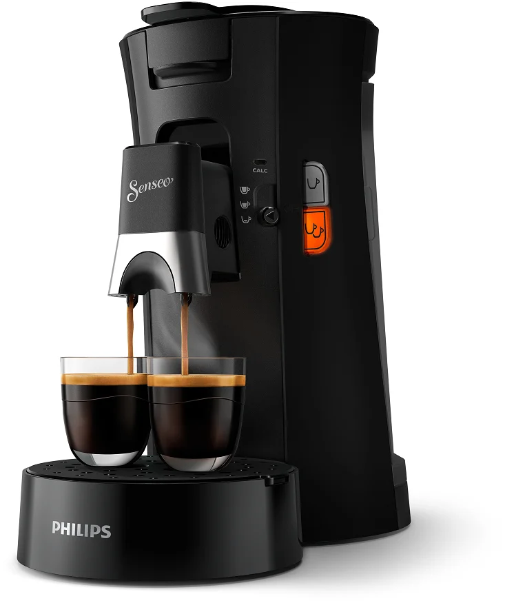 Senseo – Select Kaffemaskin CSA230/61 – Svart – Deep Black – Gratis frakt v:8598519