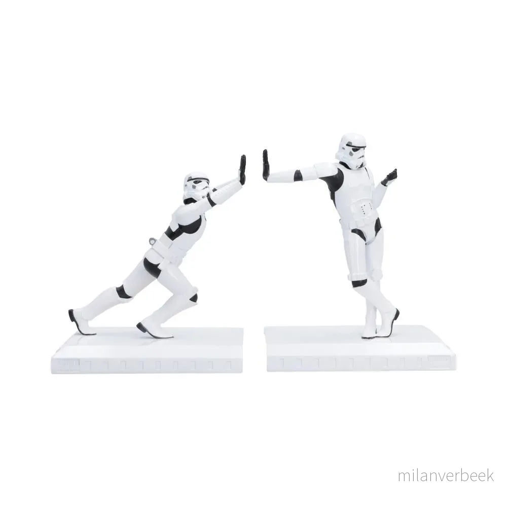 Nemesis - Stormtrooper Working Hard Hardly Working Bookends - Gratis frakt v:3470322